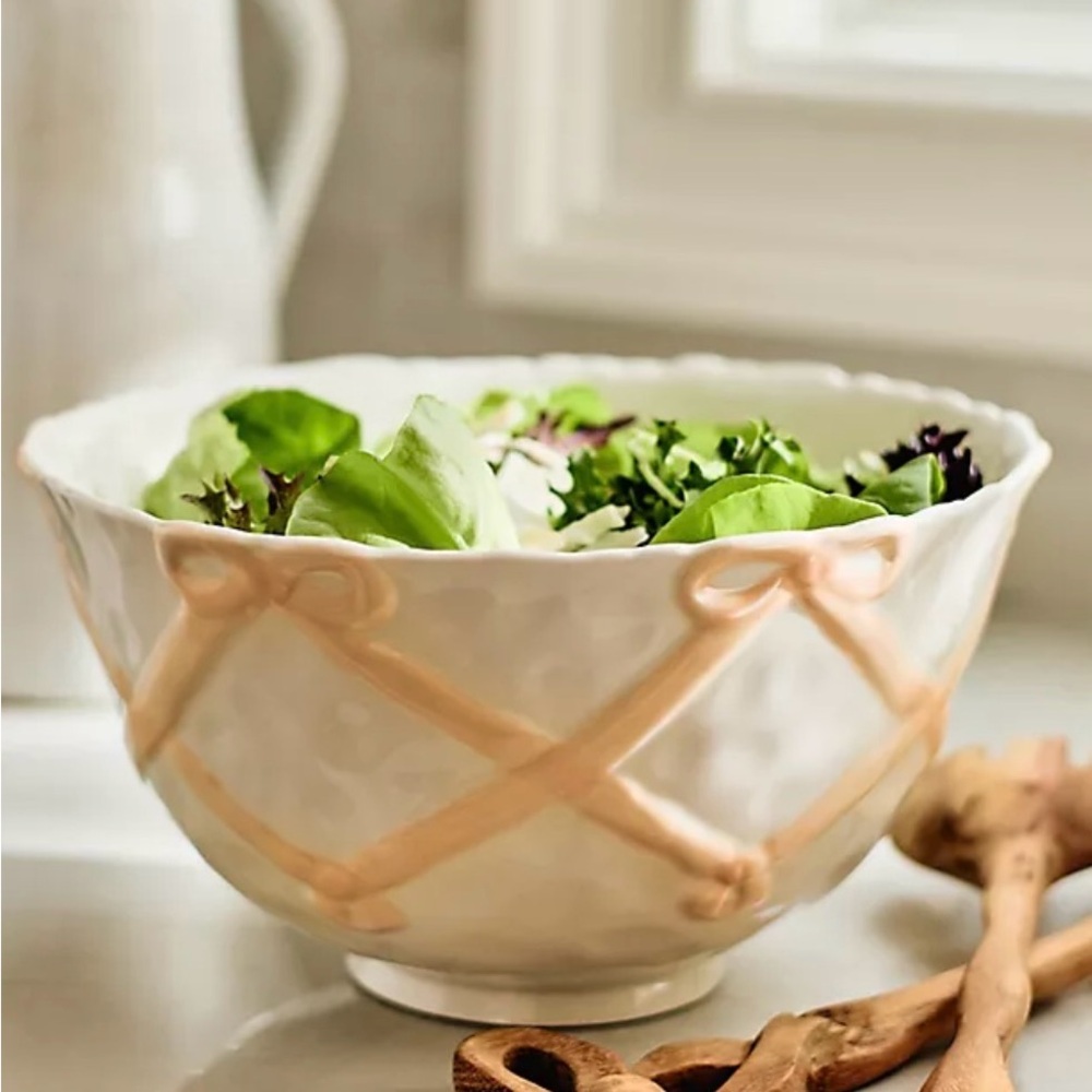 Anthropologie benedita stoneware serving Bowl, NEW!
